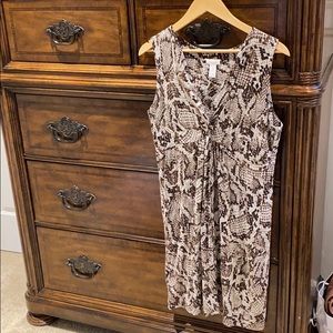 Snake print dress